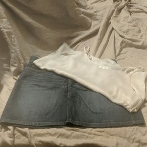 NWOT LOFT denim skirt